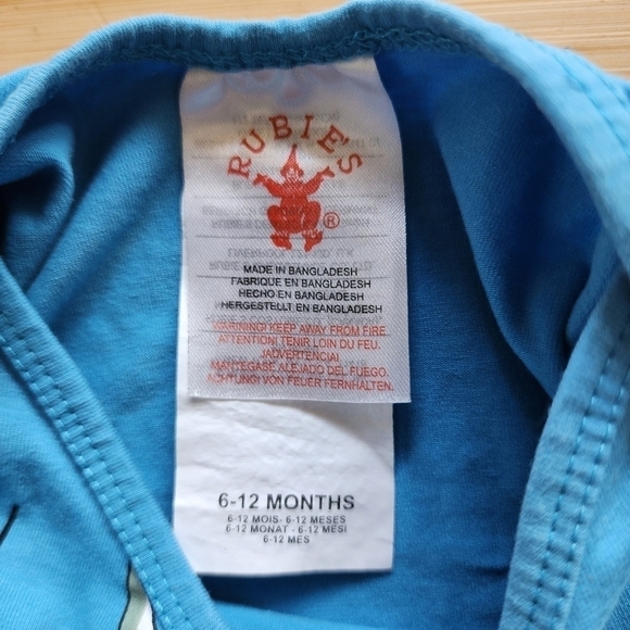 Rubie's Halloween Police Officer Costume Baby Infant 6-12M Cosplay Top & Pants - Picture 8 of 9